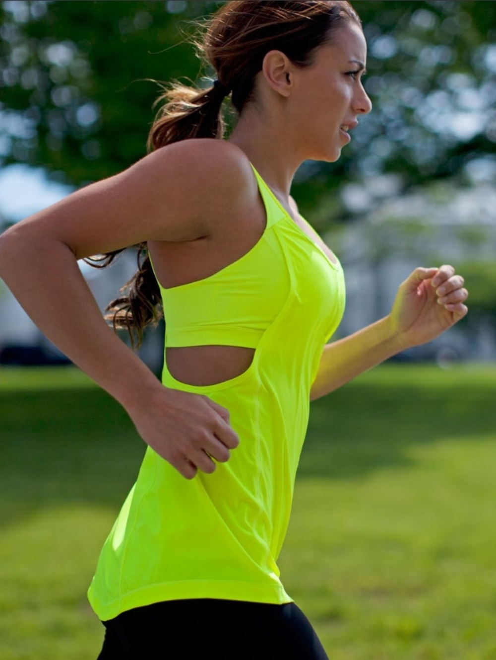 LULULEMON  Run: For Your Money Tank In Ray